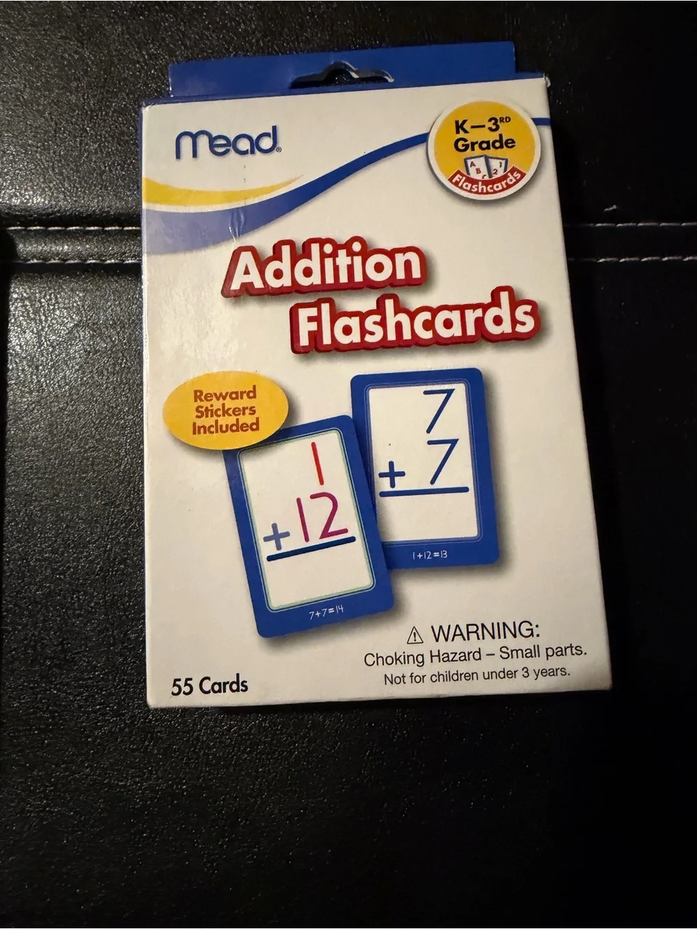 Set of 3 math flash card decks